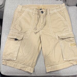 Used True Religion Khaki Cargo Shorts